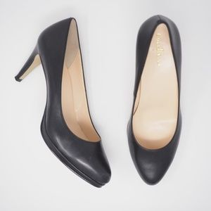 Cole Haan Pumps Leather Black Almond Toe 8.5